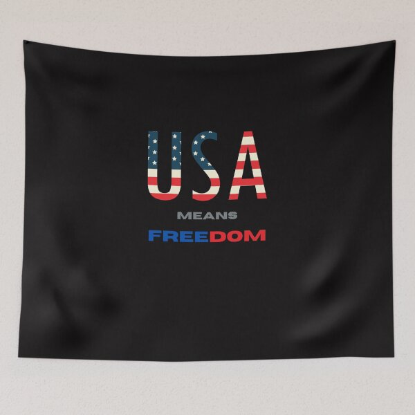 Item preview, USA Means Freedom designed and sold by AmritBiswas.