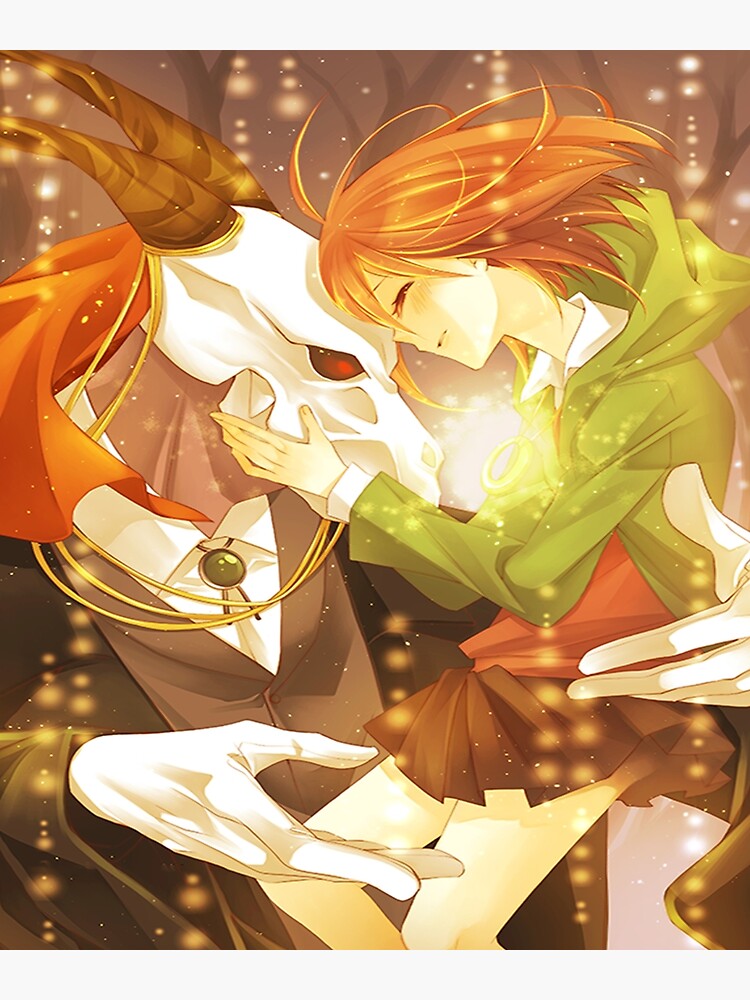 Wallpaper mahoutsukai no yome, chise hatori, couple, anime desktop