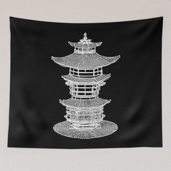 Item preview, Traditional Japanese lamp,lantern - black design designed and sold by lylecaldwell.