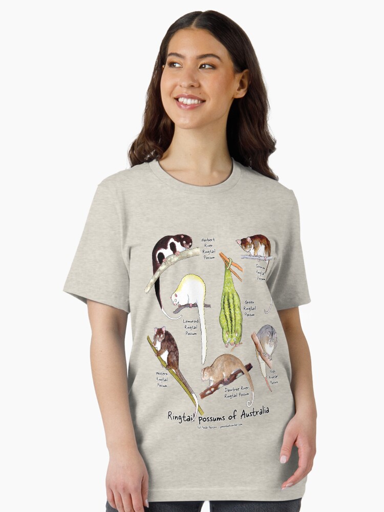 Thumbnail 2 of 7, Essential T-Shirt, Ringtail possums of Australia designed and sold by PaperbarkW.