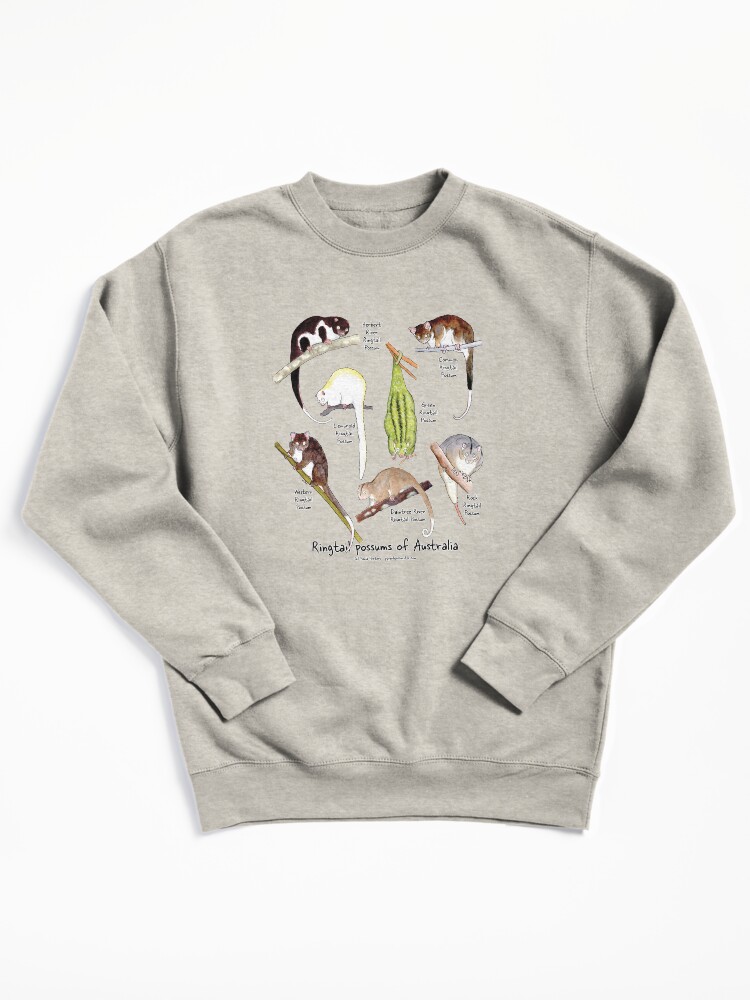 Thumbnail 2 of 7, Pullover Sweatshirt, Ringtail possums of Australia designed and sold by PaperbarkW.