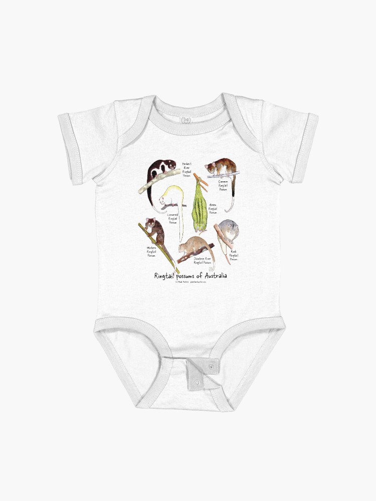 Thumbnail 1 of 2, Baby One-Piece, Ringtail possums of Australia designed and sold by PaperbarkW.