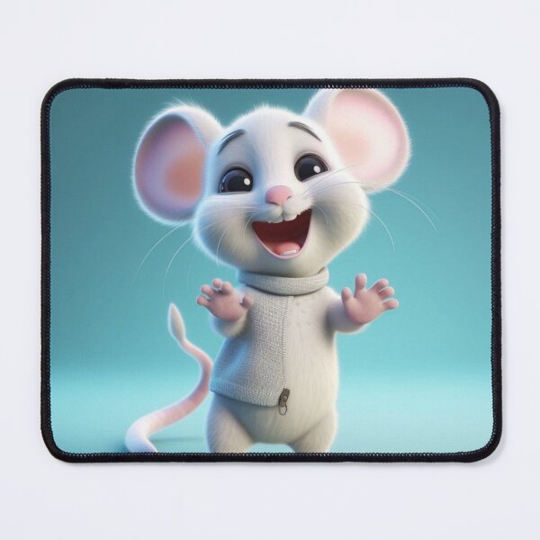 Item preview, 3D Render of a Cute White Mouse with Clipping Path designed and sold by aiphotosart.