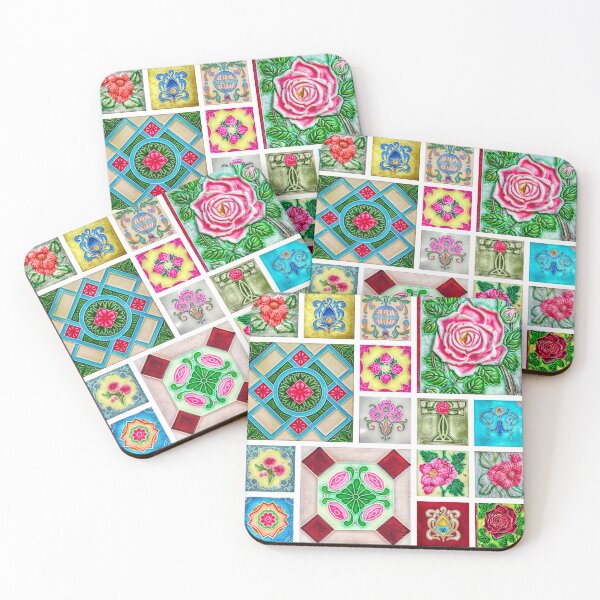 Item preview, Singapore, Peranakan Tiles, composite 4 designed and sold by John Seaton Callahan.