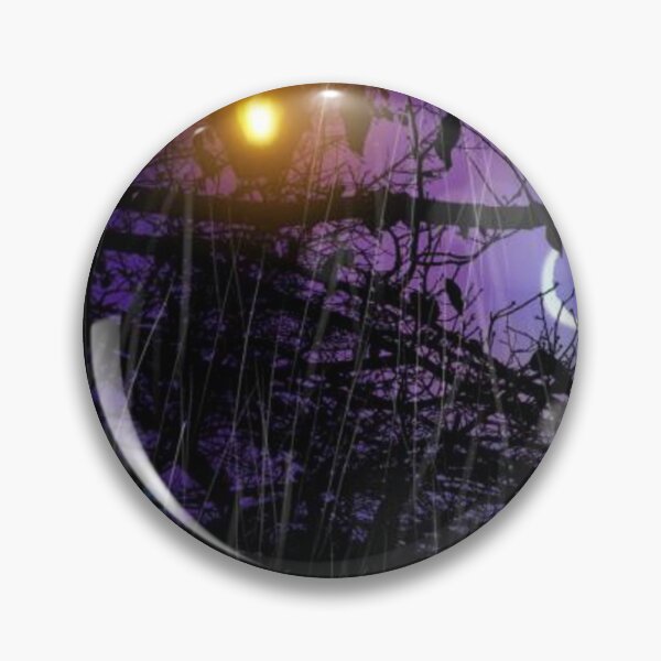 Item preview, Landscape illustration of silhouettes of streetlights and dead branches shining in the evening and silently falling rain designed and sold by MTShoppingLine.