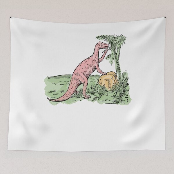 Item preview, Watercolor Dinosaurs | Prehistoric Paleoart Scene | Dino Art designed and sold by encyclo-art.
