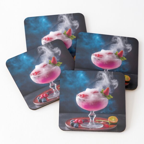 Item preview, liquid nitrogen strawberry cocktail designed and sold by boldbrushstroke.