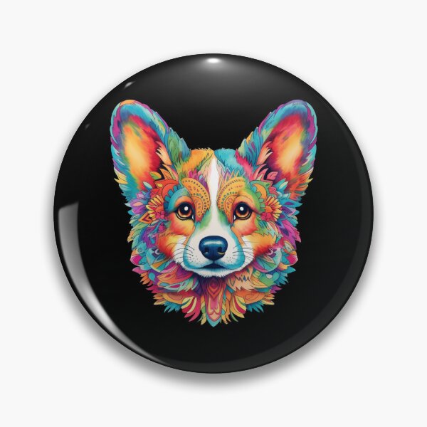 Item preview, Colorful Mandala Corgi designed and sold by leslieuresti.