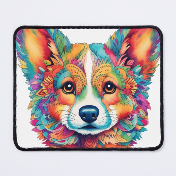 Item preview, Colorful Mandala Corgi designed and sold by leslieuresti.
