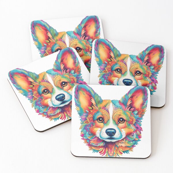 Item preview, Colorful Mandala Corgi designed and sold by leslieuresti.