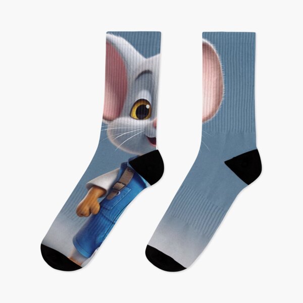 Item preview, Cartoon mouse with suspenders and backpack - 3D Illustration designed and sold by aiphotosart.