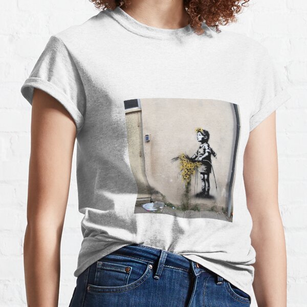 banksy sunflower Classic T-Shirt