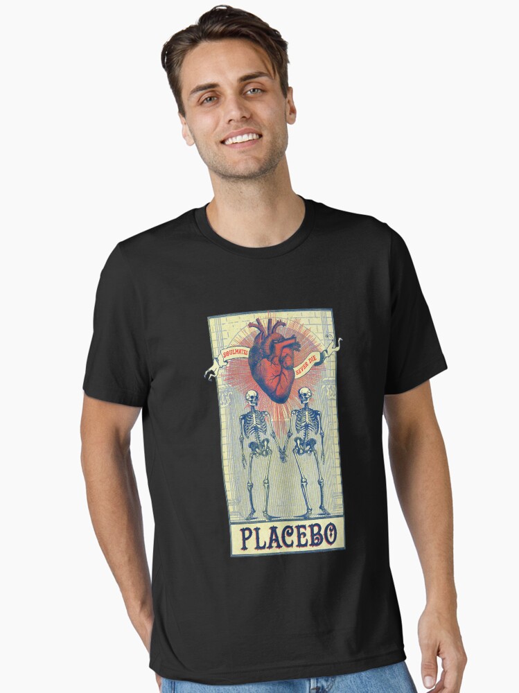 Soulmates Never Placebo, skull, skeleton Essential T-Shirt
