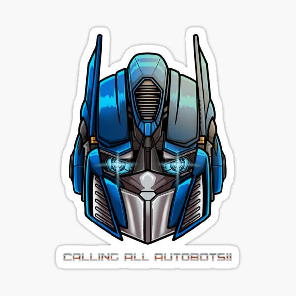 "Calling All Autobots T-shirt Artwork" Sticker for Sale by namanyapod