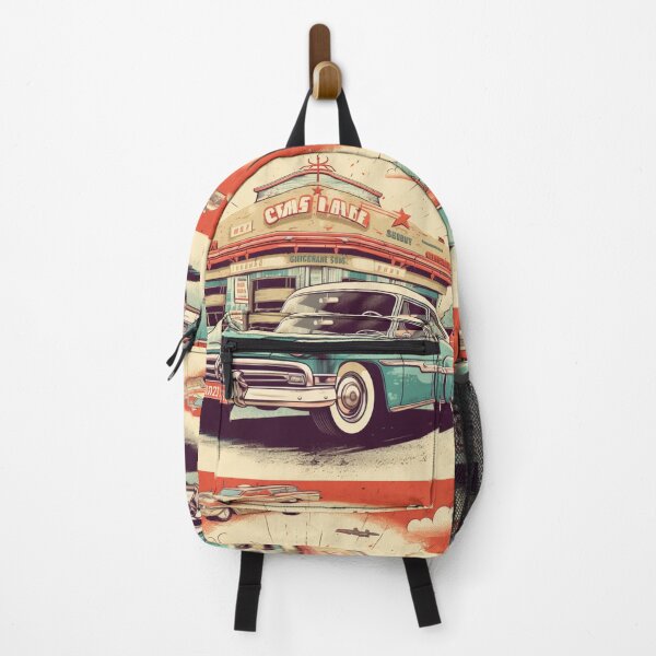 Item preview, American Wheels: Dreamlike Illustrations of Cars and Trucks - Cyan and Amber Hues designed and sold by Bee Happy Creative™.