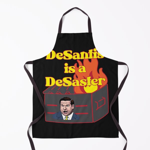 Item preview, DeSantis is a DeSaster Funny Political Pun Humorous Dumpster Fire designed and sold by JoyOfHopeStore.