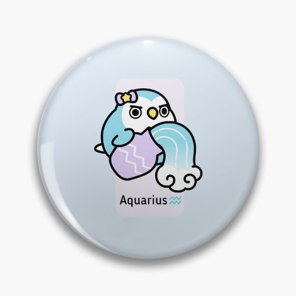 Item preview, Chubby Bird Zodiac Aquarius designed and sold by birdhism.
