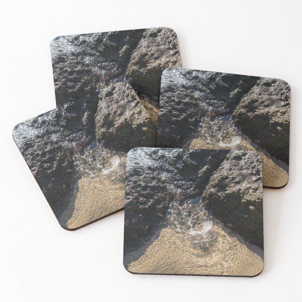 Item preview, Rough Stone and Sun Sparkles - Sea Wave Breaking over Rocks designed and sold by Georgia Mizuleva.