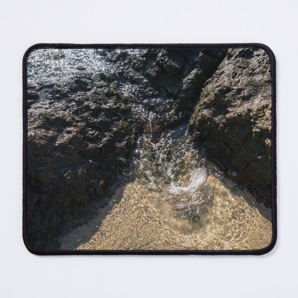 Item preview, Rough Stone and Sun Sparkles - Sea Wave Breaking over Rocks designed and sold by Georgia Mizuleva.