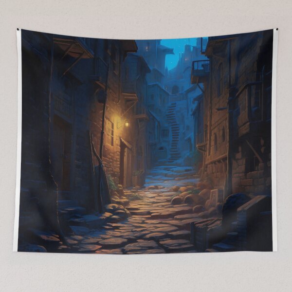 Item preview, Mystic Whispers: Unraveling the Enigma in Moonlit Alleys designed and sold by oanaunciuleanu.