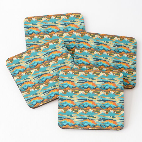 Item preview, Pop Art Rocky Mountain Range designed and sold by HoppyPrints.