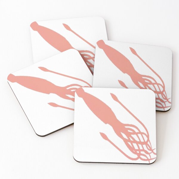 Item preview, Korean pink squid swims to surface designed and sold by Cassie-Design18.