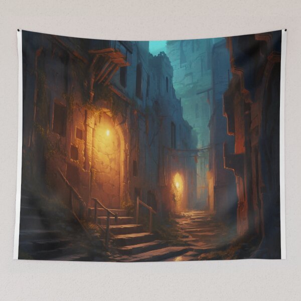 Item preview, Mystic Whispers: Unraveling the Enigma in Moonlit Alleys designed and sold by oanaunciuleanu.