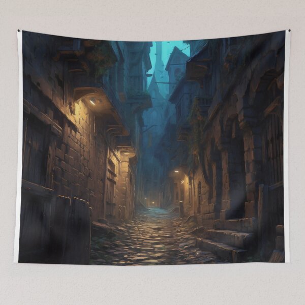 Item preview, Mystic Whispers: Unraveling the Enigma in Moonlit Alleys designed and sold by oanaunciuleanu.
