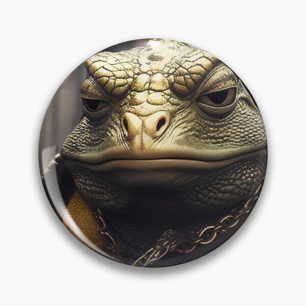 Item preview, 'Notorious L-I-Z : Gangsta Gecko' Real Life Reptilian Alien Gangster Rap Art designed and sold by ga-arts.