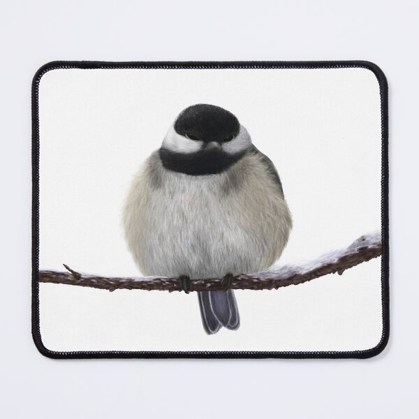Item preview, Fluffy Black-capped Chickadee In Winter designed and sold by CreationsByBear.
