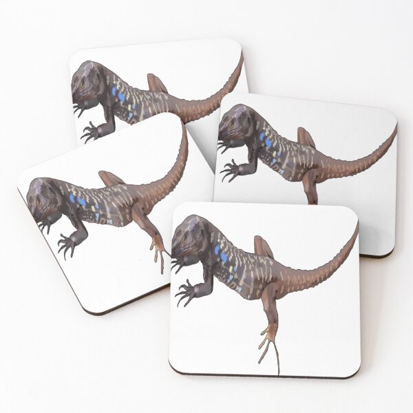 Item preview, yellow spotted brown lizard running tail curl designed and sold by Cassie-Design18.