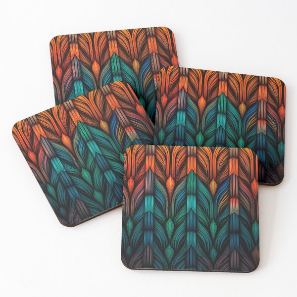 Item preview, Author's illustration, in geometric style. Japanese style designed and sold by Kiyomi  Mizushima.