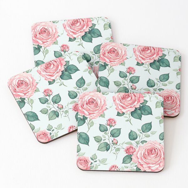 Item preview, Red Roses Flower Pattern designed and sold by Canvas-Whispers.