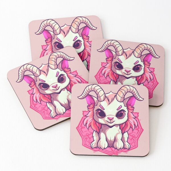 Item preview, Cute Baphomet Goat Pink Craft Cult designed and sold by culturestash.