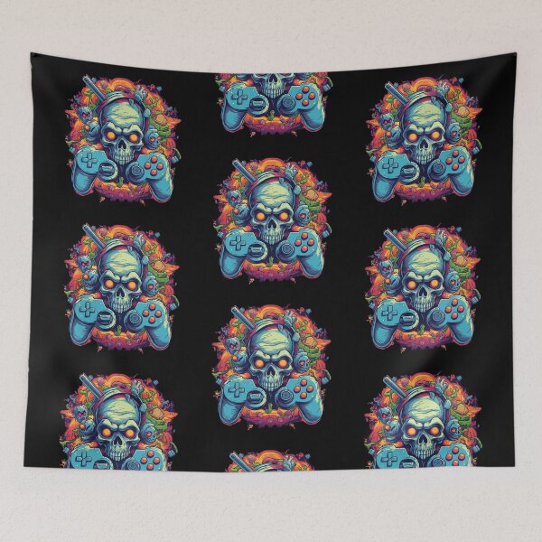 Item preview, Wacky Gamer Skull designed and sold by ttntt.