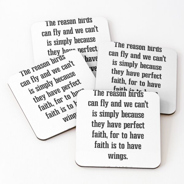 Item preview, To have faith is to have wings - J.M. Barrie Quote - Literature - Typography Print designed and sold by Studio Grafiikka.