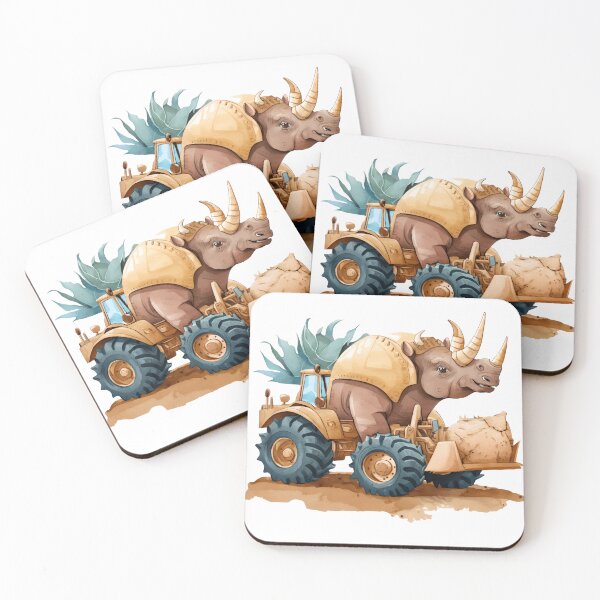 Item preview, Watercolor Dinosaur Car Ride designed and sold by DannasART.