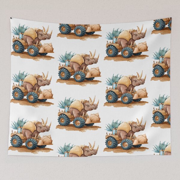 Item preview, Watercolor Dinosaur Car Ride designed and sold by DannasART.