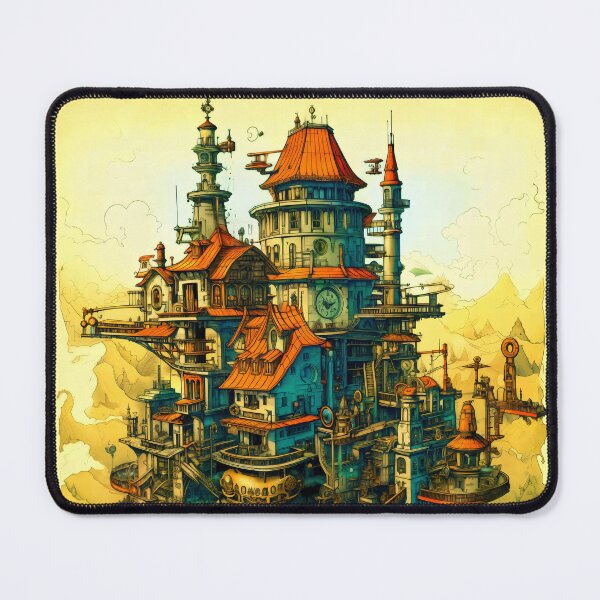 Item preview, Fantasy Steampunk Architecture designed and sold by entwithanaxe.