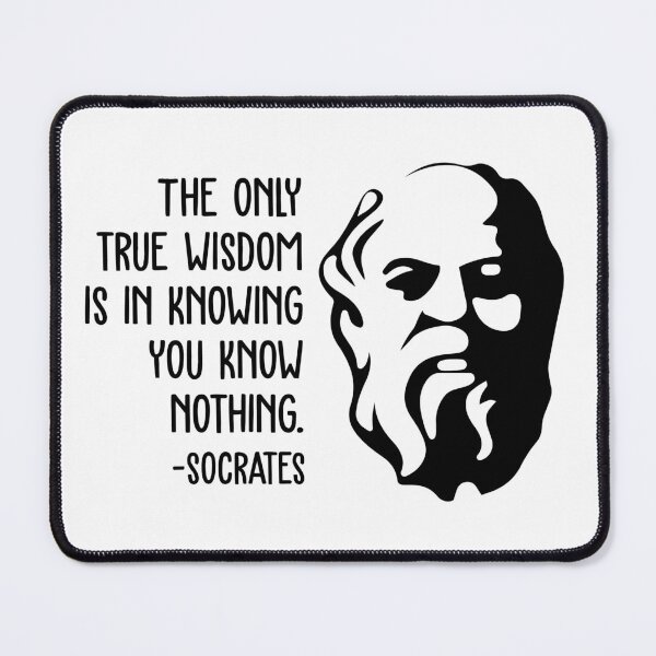 Item preview, Socrates Wisdom Quotes - The Only True Wisdom designed and sold by CMTees.