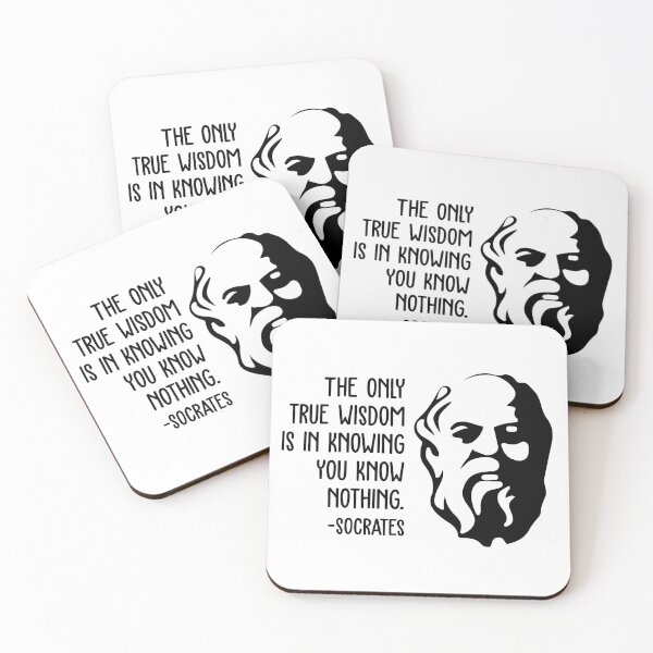 Item preview, Socrates Wisdom Quotes - The Only True Wisdom designed and sold by CMTees.