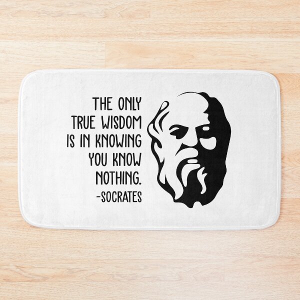 Item preview, Socrates Wisdom Quotes - The Only True Wisdom designed and sold by CMTees.