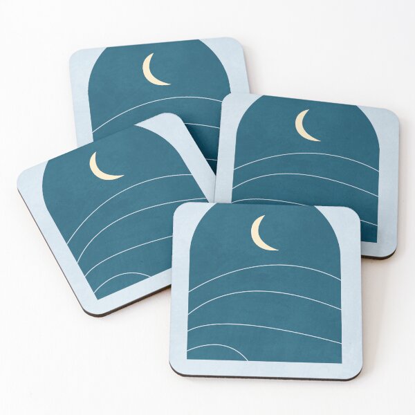 Item preview, Desert Moon - Blue - A window with a view designed and sold by Studio Grafiikka.