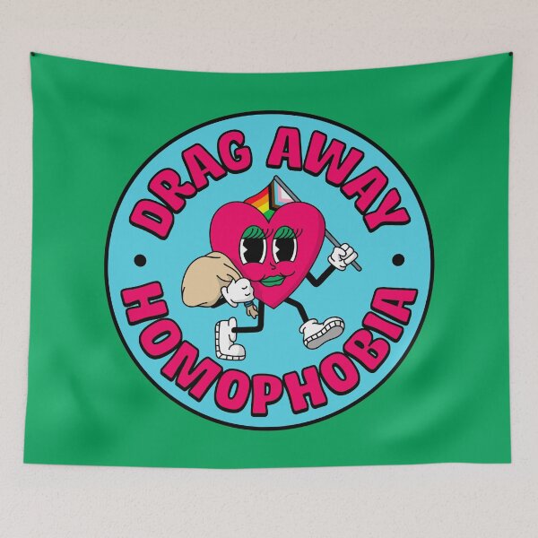Item preview, Drag Away Homophobia - Support Drag Queens designed and sold by Picket Club.