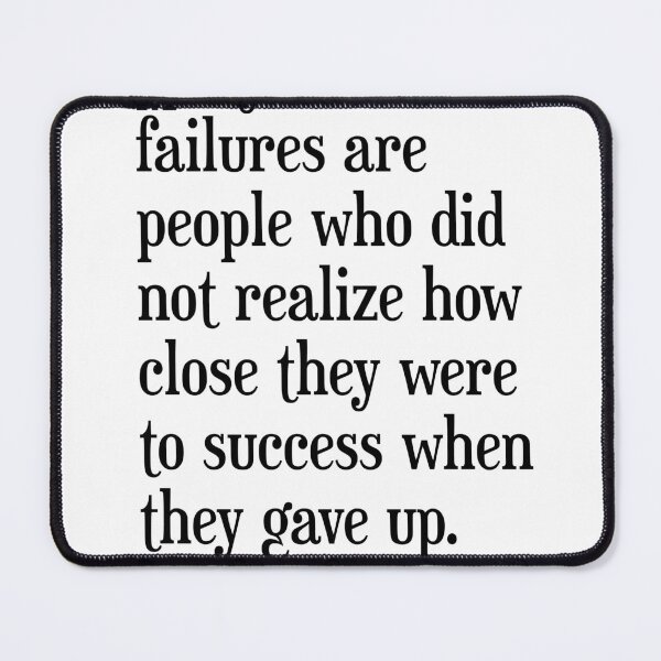 Item preview, Many of life's failures are people - Thomas A. Edison Quote - Literature - Typography Print designed and sold by Studio Grafiikka.