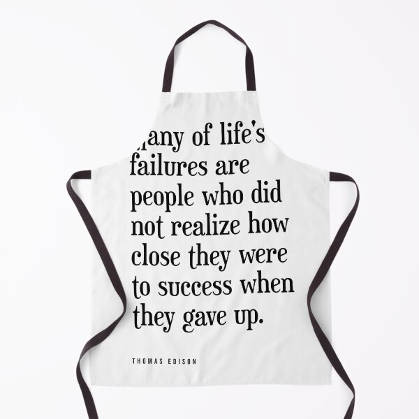 Item preview, Many of life's failures are people - Thomas A. Edison Quote - Literature - Typography Print designed and sold by Studio Grafiikka.