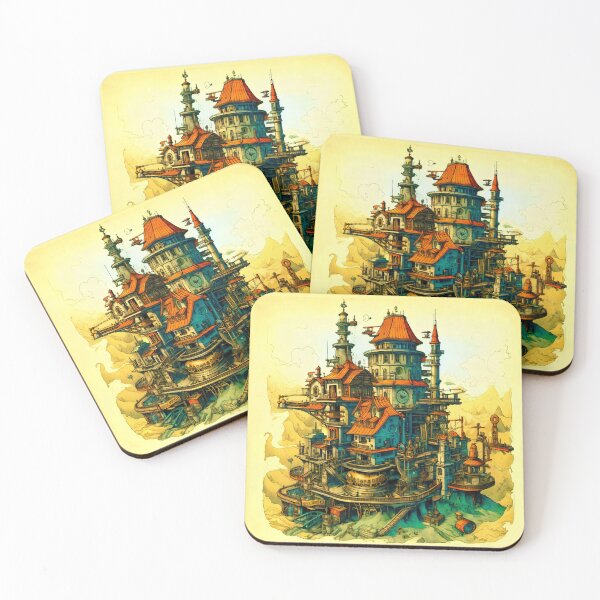Item preview, Fantasy Steampunk Architecture designed and sold by entwithanaxe.