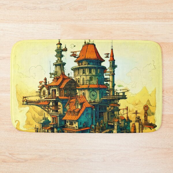 Item preview, Fantasy Steampunk Architecture designed and sold by entwithanaxe.