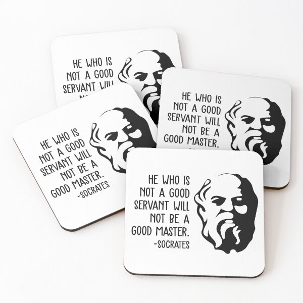 Item preview, Socrates Wisdom Quotes - A Good Servant designed and sold by CMTees.