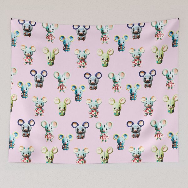 Item preview, Cute Crochet Mice Pattern designed and sold by PixelChameleon.